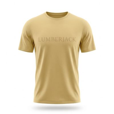 MEN LUMBERJACK TEE BIG HORIZONTAL LOGO CAMEL